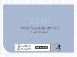 Programa de Ayudas a empresa 2010 IMPIVA
