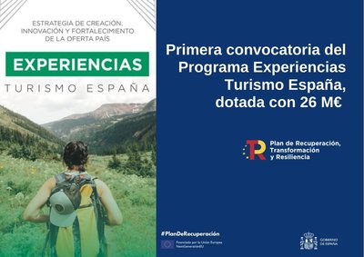 1ª Convocatoria “Programa Experiencias Turismo España”