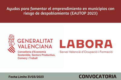 Ayudas para fomentar el emprendimiento en municipios con riesgo de despoblamiento (EAUTOP 2023)
