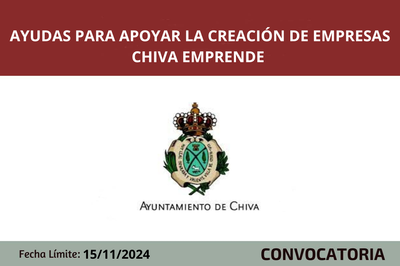 Ayudas, Chiva, emprendimiento, convocatoria, subvenciones, empresas,