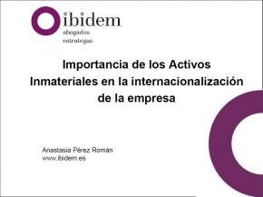 Importancia de los Activos Inmateriales en la internacionalización de la empresa