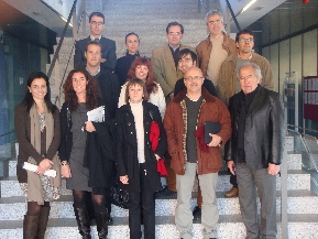 Los representantes de las entidades colaboradoras del Enrdate. Castelln