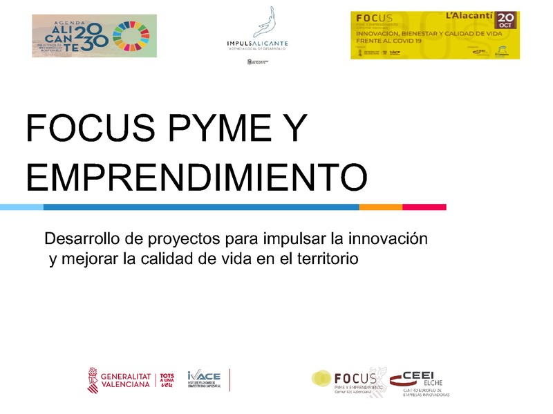 Desarrollo de proyectos para impulsar la innovación - Ayuntamiento de Alicante