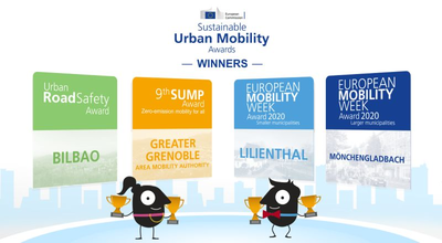 Bilbao, Grenoble, Lilienthal y Mönchengladbach ganan premios europeos a la movilidad sostenible