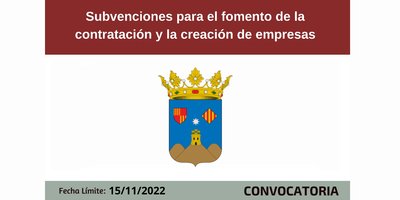 Bases reguladoras para el fomento de la contratación y la creación de empresas