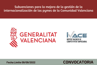 Subvenciones para la mejora de la gestión de la internacionalización de las pymes de la Comunidad Valenciana