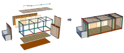 Modulo componentizado IHD Modular