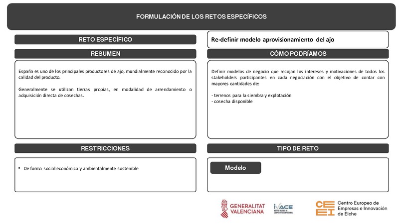 Redefinir el modelo de aprovisionamiento del ajo