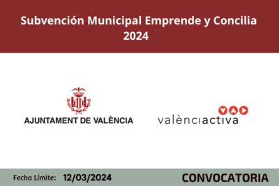 Bases legales Subvenci�n Municipal Emprende y Concilia 2024