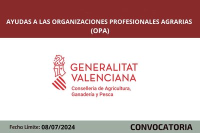 Ayudas a las organizaciones profesionales agrarias (OPA) 2024