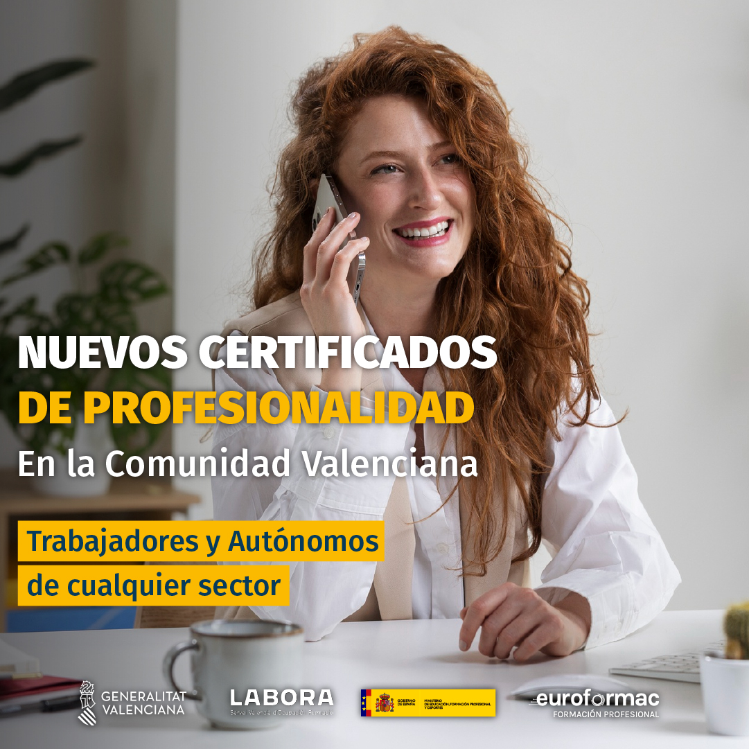 Certificados de profesionalidad para trabajadores y autónomos sector dependencia