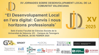 XV Jornades sobre desenvolupament Local de la Comunitat Valenciana