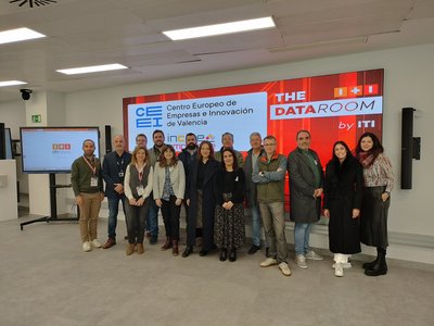 Incibe Emprende del CEEI Valencia visita el DataRoom by ITI, centro especializado en el dato para la industria 4.0