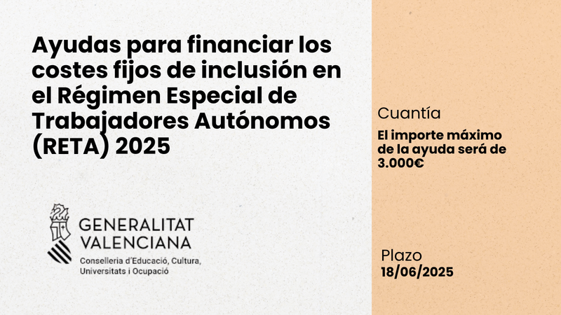 Ayudas RETA 2025