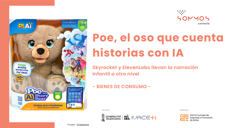 Poe, el oso que cuenta historias con IA