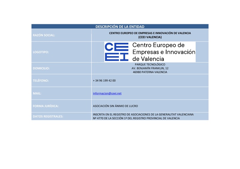 Descripción de la Entidad
