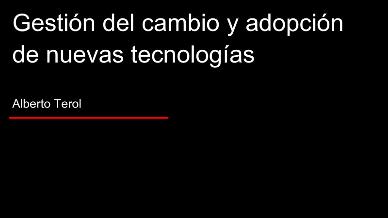 Ponencia Albert Terol