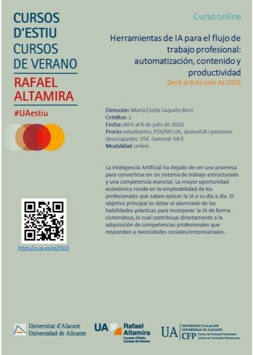 curso verano ua