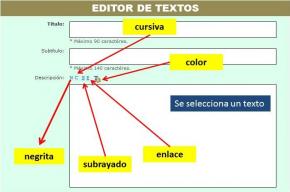 3.2. Editor de textos ¿Cómo formatear los textos?