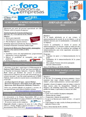 foro actividades abril 2012