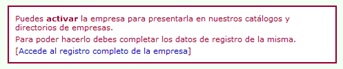 proceso registro empresa entidad