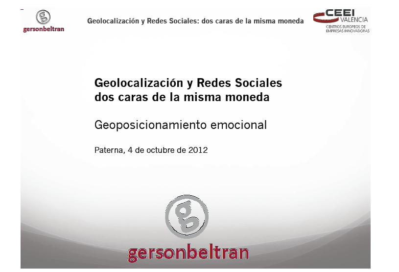  Geolocalizaci�n: La importancia del factor humano