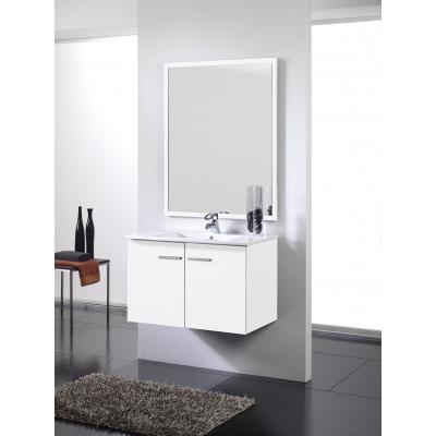  Mueble de ba�o blanco - 2 puertas - Suspendido. Incluye Lavabo (Ref: queen108bl)