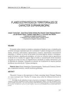 2010. Planes estrat�gicos