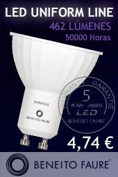 Bombilla led GU10 120 abertura Uniform-line 4000k 6w