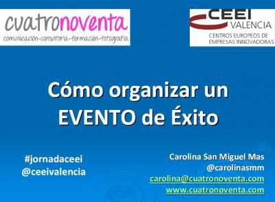 C�mo organizar un Evento de �xito