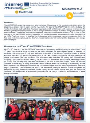 MAESTRALE Newsletter 3