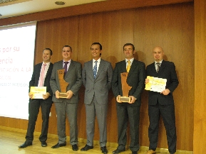 Foto de galardonados en Premios Empresas Innovadoras de la CV 2010
