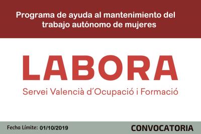 Ayudas mujeres aut�nomas. Labora