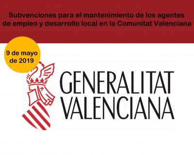 Subvenciones Agentes de Desarollo Local CV 2019