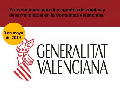 Subvenciones Agentes de Desarollo Local CV 2019