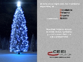 Felicitaci�n de Navidad de CEEI Valencia