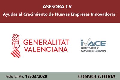 Ayudas crecimiento nuevas empresas innovadoras cv