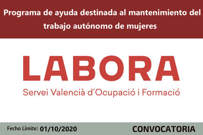 Programa de ayudas al mantenimiento del trabajo autnomo de mujeres