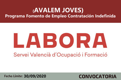 (AVALEM JOVES) Programa de fomento de la contratacin indefinida