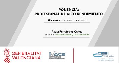 Ponencia: Profesional de Alto Rendimiento