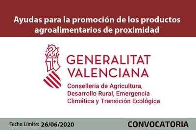 Ayudas para la promoción de los productos agroalimentarios de proximidad