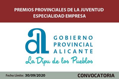 Premios Provinciales de Juventud especialidad empresa