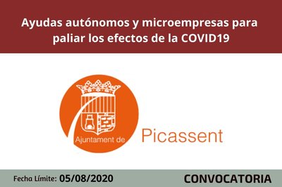 Bases ayudas Pla ‘Tornem’ Picassent