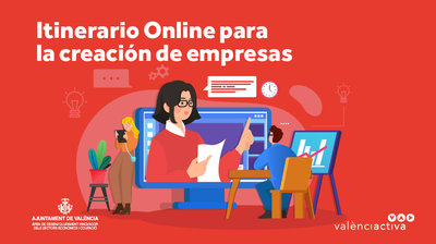 Cartel Itinerario on line para la Creaci�n de Empresas