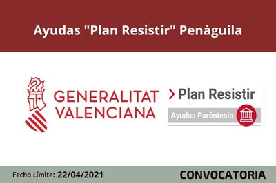 Ayudas Plan Resistir Penàguila. Bases de la convoctoria